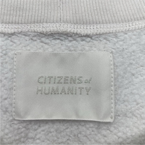 Citizens Of Humanity Women’s Sam’s Sweatshirt Ultra Soft Abalone/Cool White XS - Picture 5 of 12